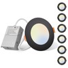 Amico 6 Pack 4 Inch 5CCT Ultra-Thin LED Recessed Ceiling