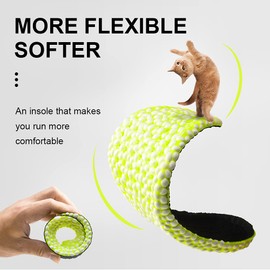 XINIFOOT Shock Absorbing Flexible Replacement Insoles - Breathable E-TPU Elastic Inserts - All Day Support Insoles