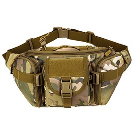 YFNT Tactical Waist Pack Portable Fanny Pack Outdoor Army Waist Bag Military Waist Pack for Cycling Camping Hiking, CP camouflage