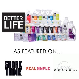 BETTER LIFE Granite Cleaner and Polish - Stone Countertop Cleaner for Marble, Quartz, Slate, Concrete Surfaces or Floors - Streak-Free Granite Stain Remover - 1 Gal Refill, Pomegranate & Grapefruit