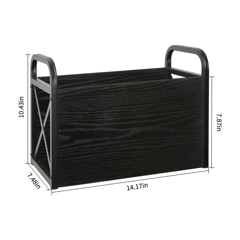 YINMIT Magazine Holder, Magazine Rack Floor, Magazine Storage Basket, Folder