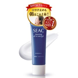 SEAC Setagaya Natural Foods All-in-One Gel, For Morning & Night, Skin Care (Lotion, Milky Lotion, Serum, Cream), Sunburn, UV Makeup Base, Day Cream, Day Cream, Day Cream, After Cleansing, Moisturizing, Night Cream, Face, Skin Care (Morning Use (1.8 oz (5