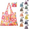 Paquete de 12/6 Bolsas Pleglables Reutilizables para Mandado, Bolsas Ecológicas