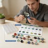 24-Piece Gemstone Set, Polished Tumbled Stones for Children and Collectors