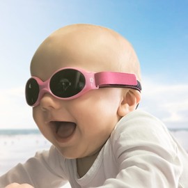 ActiveSol Explorer Baby Sunglasses 0-18 Months with Headband UV400 Protection Polarised BPA Free, Pink | Flower