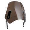 Universal Motorcycle Windshield Wind Deflector Screen W/Mounting Bracket for 5‑7inTawny