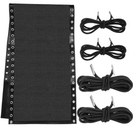 GORGECRAFT Zero Gravity Chair Replacement Fabric Antigravity Folding Lounge Chair Cloth Part Black Outdoor Chair Repair Fabric with Rope for Camping Chairs Garden Bungee Chair Outdoor Sun Loungers