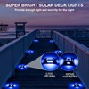 CREPOW Solar Deck Lights Driveway Dock Lights- 8 Packs Waterproof