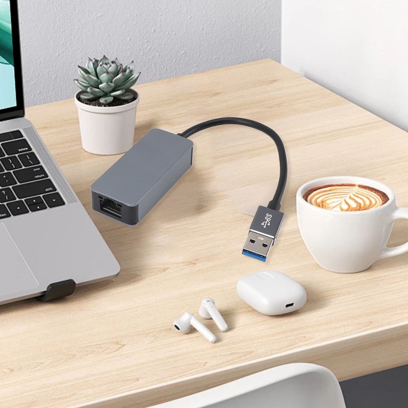 USB 3.0 to 2.5G Ethernet Adapter High Speed Plug and