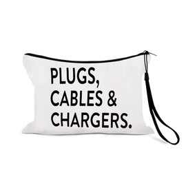 Sisadodo Tech Travel Accessories Bag Organiser for Women Men Portable Holiday Electronic Accessory Carry Bags for Travel Business Multifunctional Small Digital Essentials Zipper Pouch for Handbags