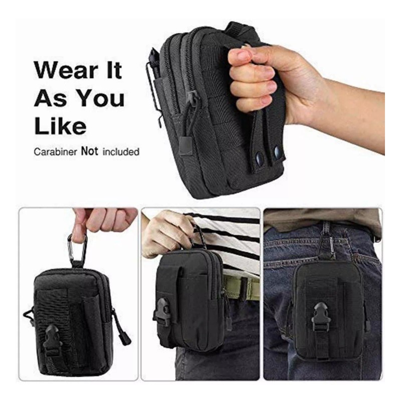 Mack222 Cinturón Táctico Con Bolsa De Cinturón Táctico Y Gancho