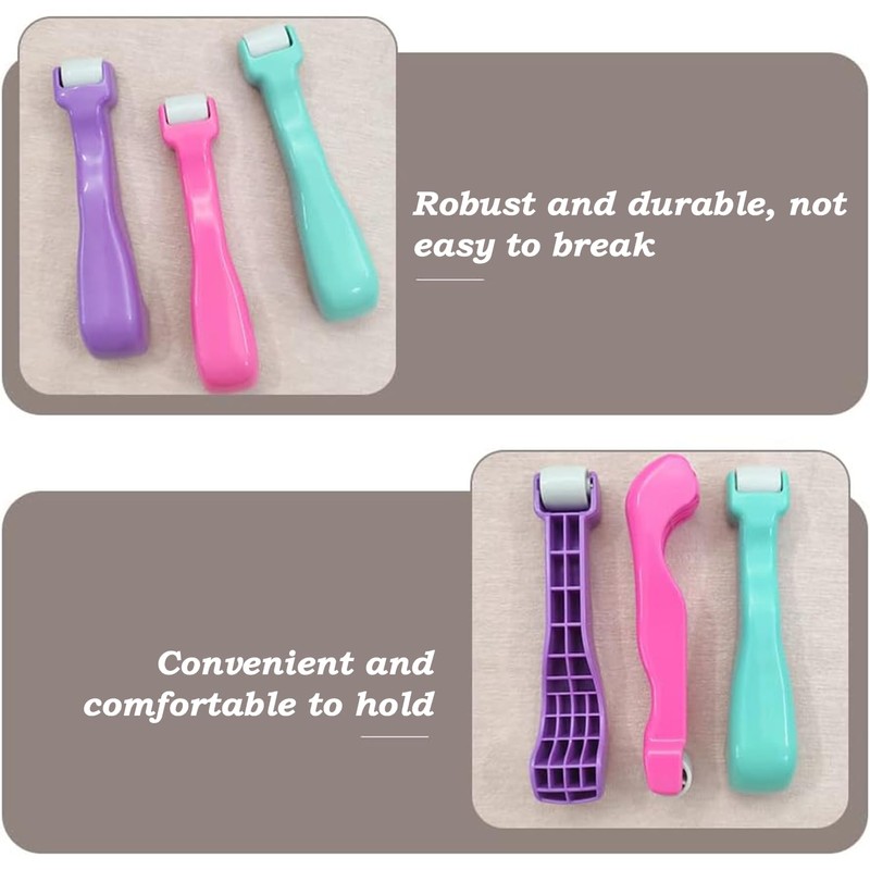 3 Pieces Sewing Roller Tools, Seam Roller, Rolling Tool, Small