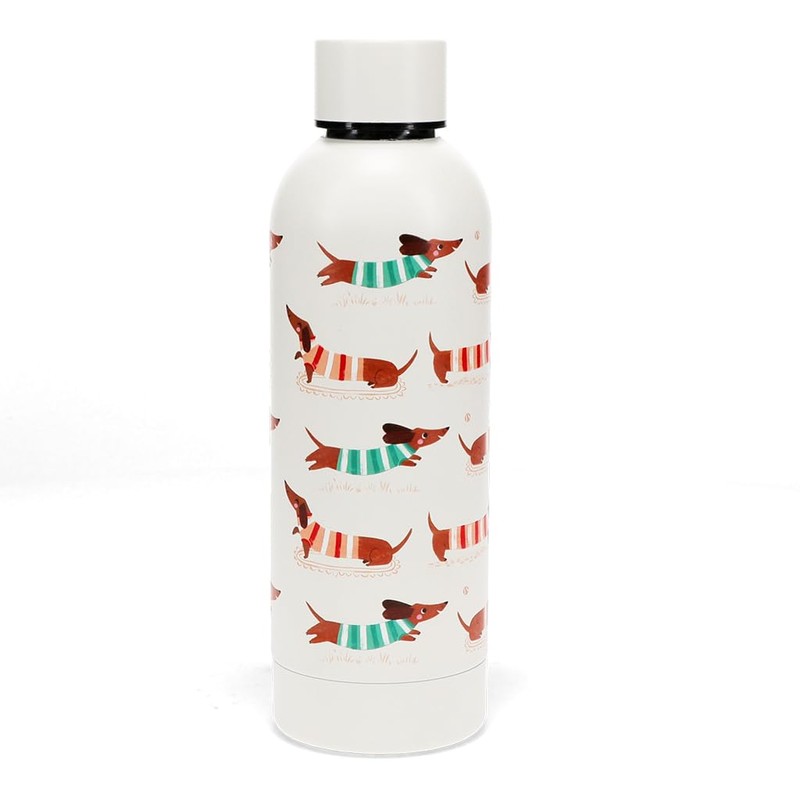 Rex London Dachshund Water Bottle 500 ml Stainless Steel