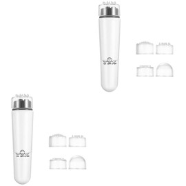 Beavorty 2 Sets 4 Hand Roller Massage Trigger Point Massager Muscle Roller Stick Device for Skin Tightening Face Tightening Machine Face Massager Tool Portable White Scraper