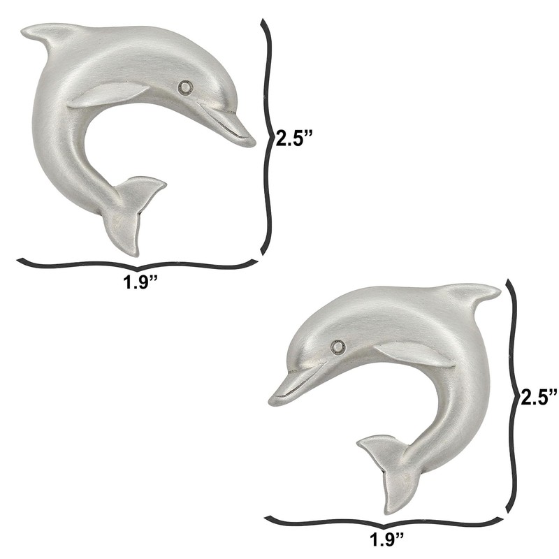 Costello Coastal - Dolphin Cabinet Knobs (Matched Pair) | Artist