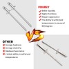 Foruly Rivets NOS Dash Rosette Rivets Stainless Steel Fit for