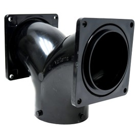 Valterra T1039 Two-Way Ell with 3" Bayonet x 3" Rotating Flange x 3" Rotating Flange