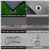 TARPAL Tarp 4x5(3pack) Heavy Duty Tarps 14mil D-Shaped Metal Ring