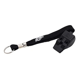 ACME Tornado T2000 Emergency Whistle with Wrist Strap (Black/Black)