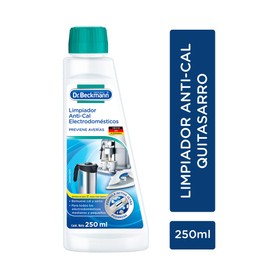 Dr. Beckmann, Limpiador Anti-Cal Electrodomésticos, Remueve Sarro, para Cafeteras, Máquinas de Té, Hervidoras de Agua, Planchas de Vapor, Electrodomésticos Pequeños, Calidad Alemana, 250 ml