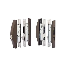 MIWA Replacement Sliding Door Lock PSSL09-1LS with 5 Dimple Keys, Blade, Bronze Color (CB)