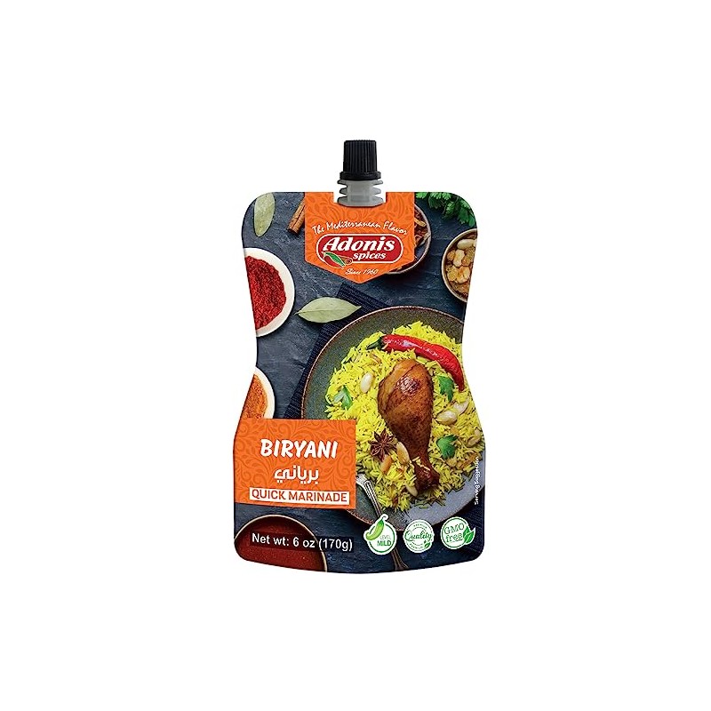 Adonis - Biryani Quick Marinade, 6 oz (170g), Ready to