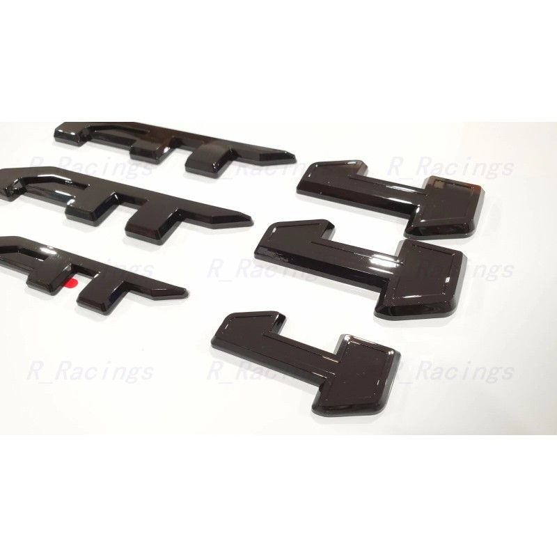 Auto 5PC Grill Door Rear Gloss Black AT4 Sierra OVERLAY