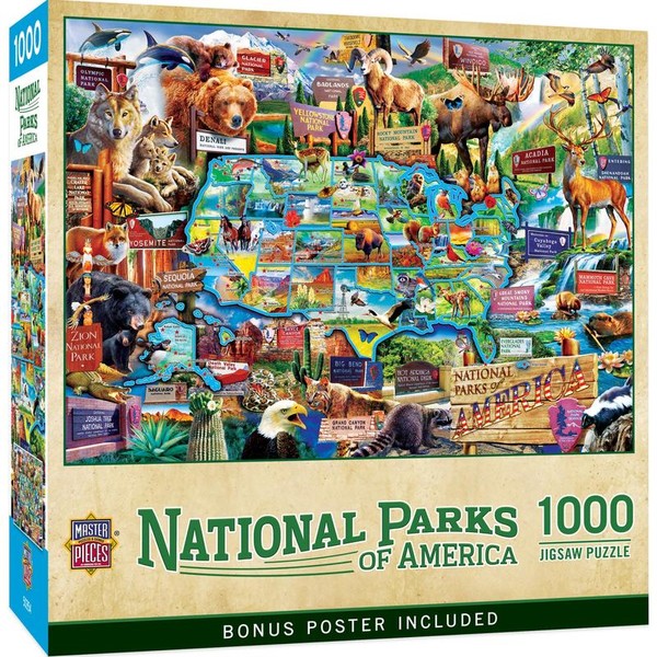 MasterPieces - National Parks of America 1000 Piece Jigsaw Jigsaw