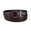 Kenneth Cole REACTION Men's Two-in-one Reversible Belt, Brown/Black Herringbone, Small