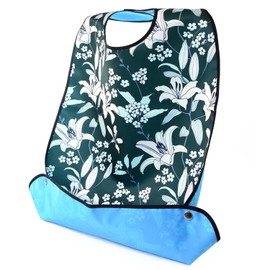 my&G Nursing Apron, 25 Types, Nurse Supervision, Meals, Nursing Supplies, For Adults, Waterproof, Cherry Blossom Pattern A