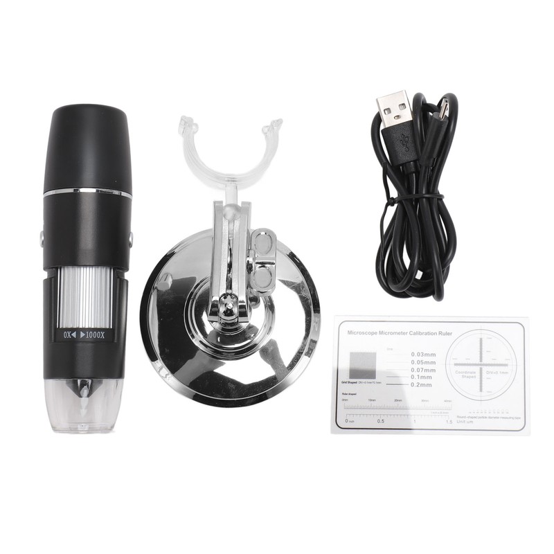 Wireless Digital Microscope 0 to 1000X 8 LED Lights Portable