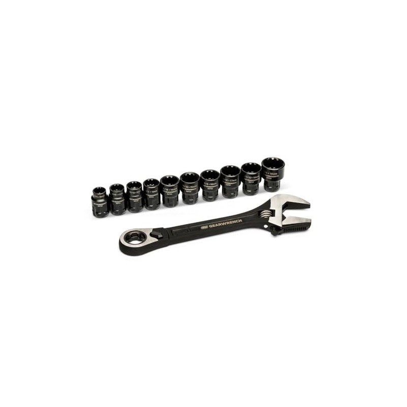 GEARWRENCH - Juego de llaves ajustables de paso a través