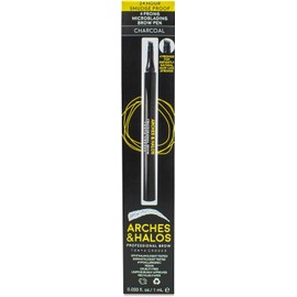 Arches & Halos Lápiz moldeador para cejas Microblading - Para unas cejas más pobladas y definidas - Color intenso, duradero y resistente a los corrimientos - Maquillaje vegano y libre de crueldad - Carbón - .76 ml