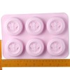 Uniquer 2Pcs Bee Silicone Soap Molds, Round Honey Bee Silicone