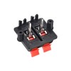 sourcing map WP4-03 4-Way Spring Power Speaker Connector Clip Push