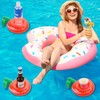 6 Pack Inflatable Cherry Drink Holder, LIYDE Drink Floaties Floating