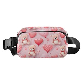 9valentine's Day Heart Bear Fanny Packs for Women Fanny Pack For Men Belt Bag Crossbody Fanny Packs for Women Running Fanny Pack Waist Pack 2134284