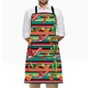 FUSTMW Mexico Aprons for Men Women Mexican Aprons with Pockets