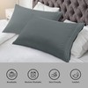 PiccoCasa Brushed Microfiber Pillowcases 2 Pack Soft Breathable Pillow Covers