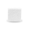 ETHNICITI Square White Crackle 40mm Ceramic Door Knobs Vintage Shabby