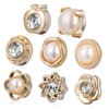 SHINEOFI 8pcs Magnetic Hijab Pins Stylish No Sew Buttons for