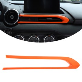 Tira de ventilación de salida de aire para consola central interior de ABS, para Mazda MX-5 ND 2016 2017 2018 2019 2020 2021 2022 2023, visualización de navegación para salpicadero, aire