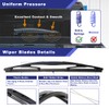 Rear Windshield Wiper Arm Blade Assembly Kit Compatible with 2005-2015