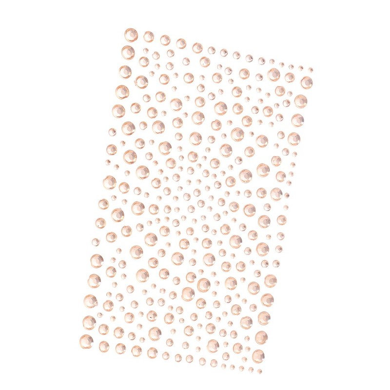 DECORA 325 Gold Diamante Stick on Rhinestone Stickers Gems Cards