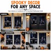 2Pcs Halloween Ghost Window Curtain Cover, Scary Halloween Decorations