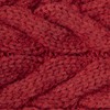 Aran Workshop Buttoned Knitted Style Cable Headband (Oxblood)