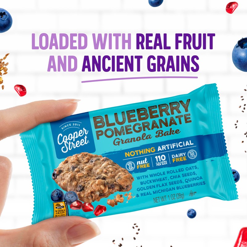 Cooper Street Cookies Chewy Granola Bakes Blueberry Pomegranate, 1 Ounce