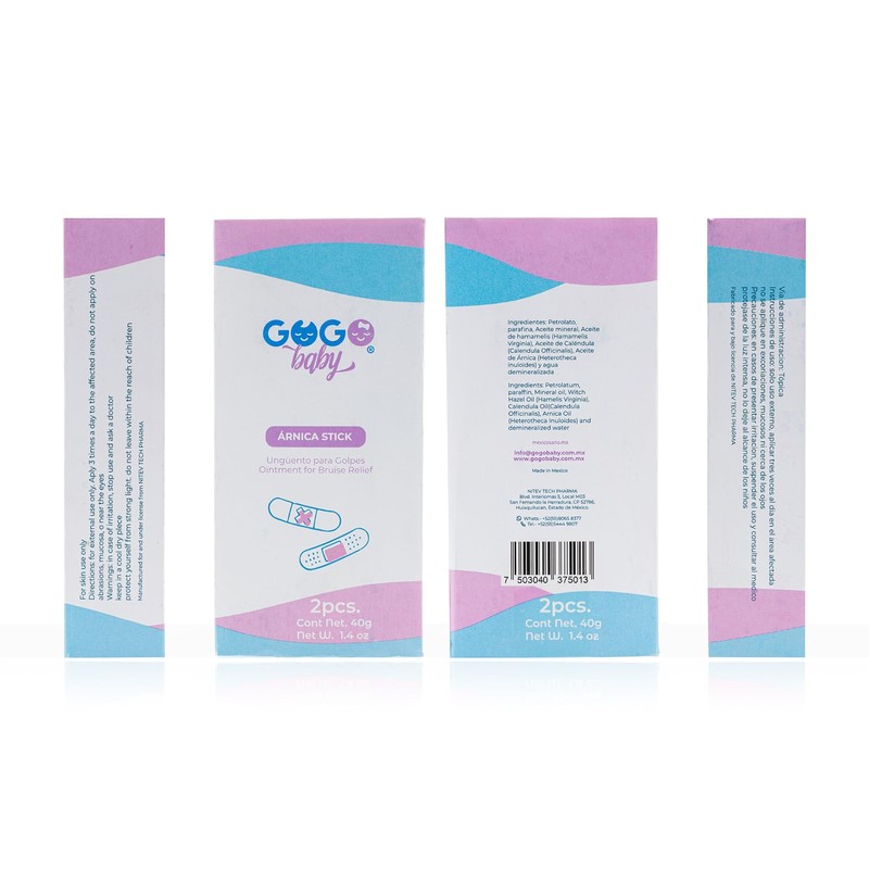 !!!!GOGO baby¡¡¡¡ Arnica Stick 2-PACK Con aceites Naturales