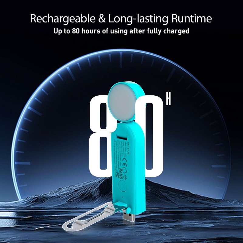 VAVOFO USB Rechargeable Book Light, Blue Light Blocking, Amber Light