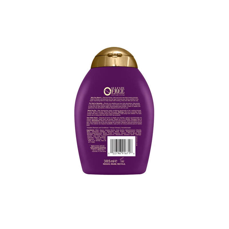 OGX Thick & Full + Biotin & Collagen Conditioner 385mL